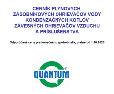 Nový ceník QUANTUM Heating 2025